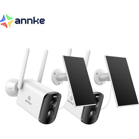 ANNKE Dual Light, pannello solare con telecamera da 4 MP per la sicurezza domestica con rilevamento PIR, IP65 (1/5)