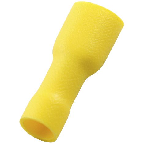 Cosse faston RS PRO, 12 10 mm2, 4 6 mm2, Isolé, Jaune