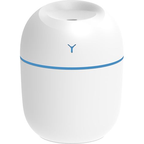 Humidificador de niebla de 220 ml con luz nocturna USB portátil silenciosa, apagado automático cuando se queda sin agua, ideal para el hogar, viajes, oficina y dormitorio. (1/5)