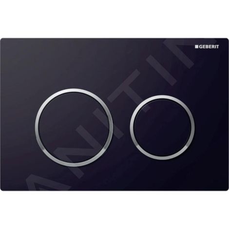 Geberit Kappa21 - Plaque de déclenchement, noir / chrome brillant 115.240.KM.1