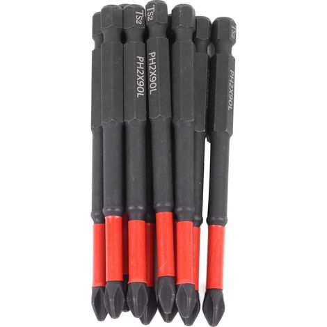 Lot de 10 embouts cruciformes pour visseuse acier alliage antiglisse choc resisteur grande durete aimante compatible perceuse (1/5)