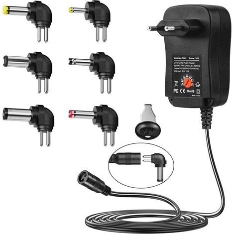 30-W-Netzteil, Multifunktionsladegerät mit einstellbarer Spannung von 3 V bis 12 V (1/4)