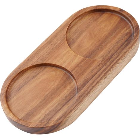 1 Plateau Bois Pour Moulins Sel Poivre, Diamètre 6,3 Cm, Accessoire Cuisine, Rangement Épices, Décoration Table (1/5)