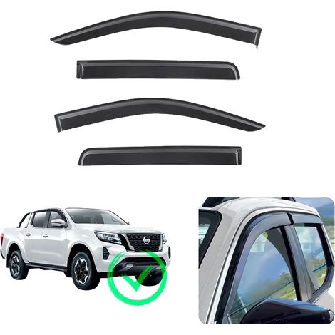 Visera para ventana, ajuste personalizado para Nissan Navara NP300, protección duradera, cubierta para ventana. (1/2)