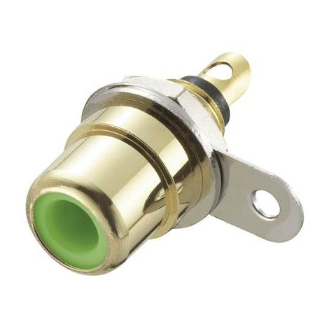 Cinch/RCA embase femelle, verticale TRU COMPONENTS 719220 Nombre de pôles: 2 vert 1 pc(s) S475151 (1/2)