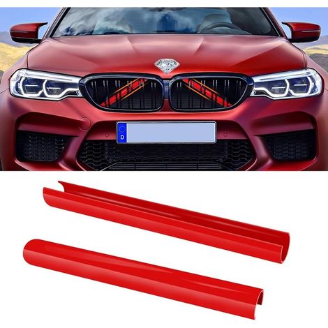 Pair of grille trim strips, grille inserts, compatible with the 1, 2, 3, 4, 5, 6 and 7 series, compatible with F20, F21, F22, F23, F30, F31, F32, F33, F36, G30, G32, G11, G12 and G14 (accessories) (re (1/5)