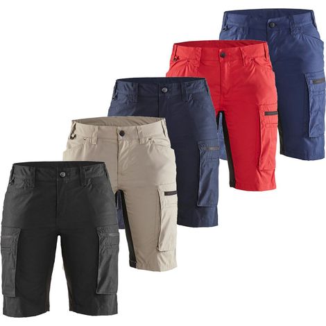 Pantaloni corti da lavoro donna Blaklader 7149 Service Stretch - S - Nero (1/5)