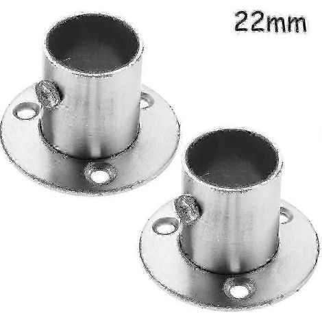 Support de tige à douille pour bride de tuyau en acier inoxydable industriel de 22 mm (1/5)