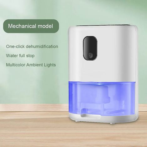 (M 1) Déshumidificateur électrique domestique, séchoir à air, absorbeur d'humidité avec réservoir d'eau de 1000 ml