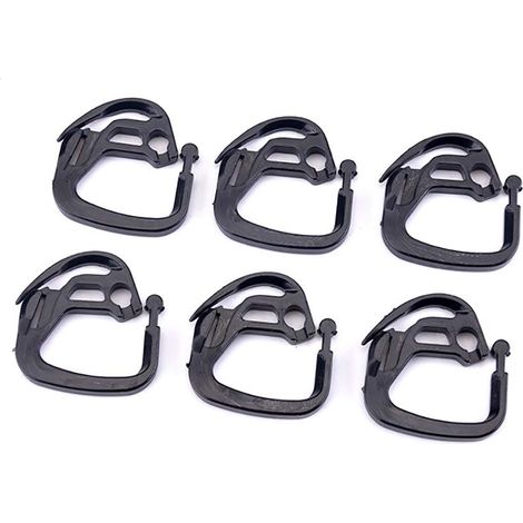 Lot de 100 Crochets pour Filet D'ombrage Clips de Suspension en Plastique Kit de Quincaillerie de Voile Accessoires Œillets pour Tissu D'ombrage de Serre, Filet, Maille, (1/5)