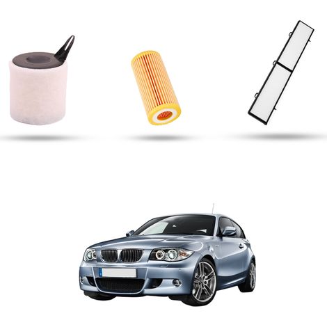Kit Tagliando 3 filtri compatibile con Bmw Serie 1 (E81,E82,E87,E88) 118 i 95kw dal 2004 al 2012 (1/5)