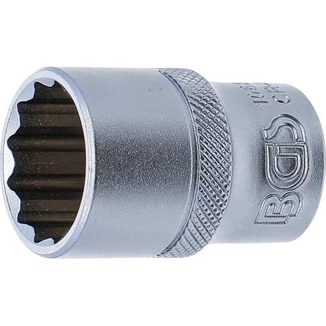 Douille pour Clé Douze Pans 12,5 mm (1/2) - 19 mm - Acier Résistant - Usage Professionnel - D-Work