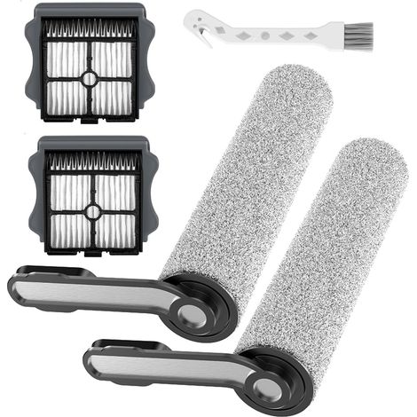 Cepillo de repuesto y filtro HEPA para aspiradoras Tineco Floor One S5/S5 Pro/S5 PRO 2 (en seco y húmedo), 2 cepillos, 2 filtros y 1 cepillo de limpieza. (1/5)