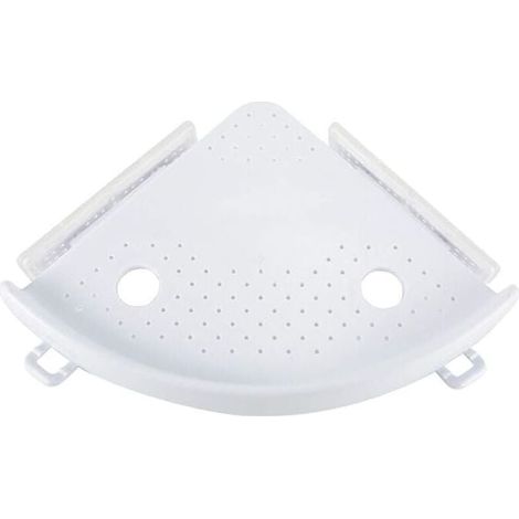 étagère d\'angle de salle de bain Caddy de Douche à ventouse de bain de stockage de support mural d\'angle Shampooing Douche de cuisine support de rangement organiseur (1/4)