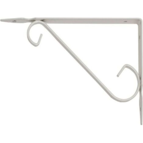 VECA - REGGIMENSOLA IN FERRO BATTUTO PERARREDO CASA 10CM - COLORE BIANCO