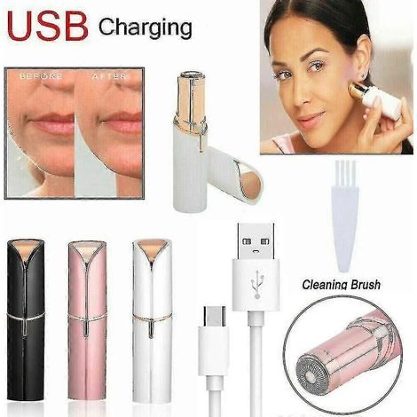 Épilateur facial Perfect rechargeable USB plaqué or 18 carats blanc (1/4)