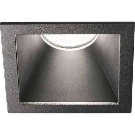 Faretto Incasso Moderno Game Square Alluminio Nero Led 11W 3000K (1/4)