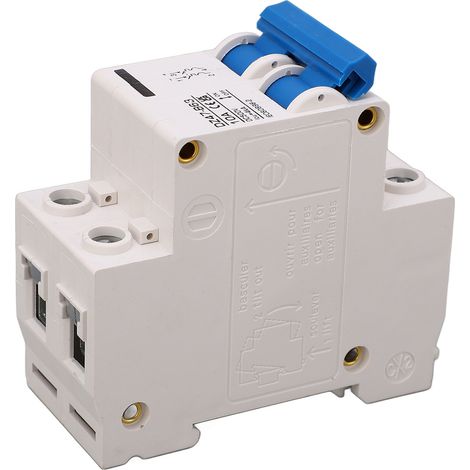Disjoncteur CC 2P 10A 4KA, montage sur rail DIN 35 mm, disjoncteur miniature de type B pour système photovoltaïque 500 V (1/5)