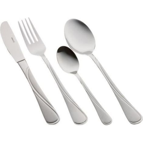 Ménagère 24 Pièces - Acier Inoxydable 18/10 - Finition Satinée - Compatible Lave-Vaisselle