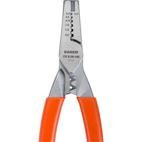 BAHCO - Pince à sertir pour branchements de câble rond 0,5-2,5 mm² (1/2)