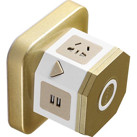 Vertikale Steckdosenleiste mit kabellosem USB-Ladegerät, Mehrfachsteckdosen-Ladeturm, Tisch-Powerstation, 220-V-Stecker (australischer Standard) (1/5)