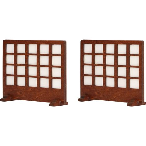 Écran décoratif miniature en bois de tilleul pour maison de poupée 1/12, accessoire de décoration pour chambre de poupée. (1/5)