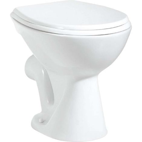 Aqualine Sanitärkeramik - Stand-WC, Abgang hinten, weiß TP330 (1/2)