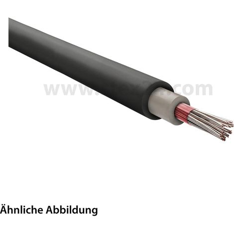 HELU KABEL NSGAFÖU 1,8/3kV 1X6mm² Gummiaderleitung AD 9,5mm Nennspannung Uo/U 1800V/3000V - 1 Meter