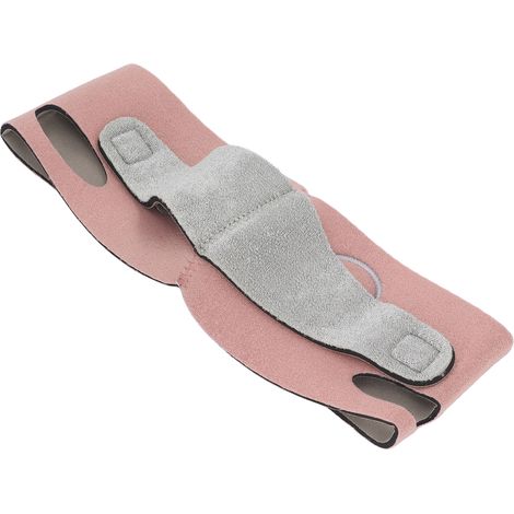 Bandeau Amincissant Visage V - Sangle de Lifting Faciale Douce et Respirante - Taille M Rose (1/5)