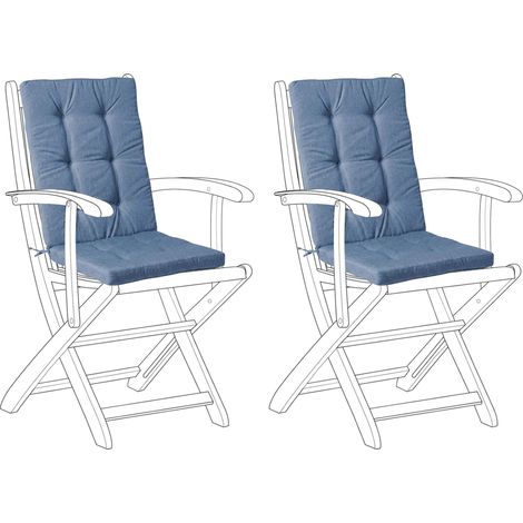 Sitzauflagen 2er Set MAUI PREMIUM Blau
