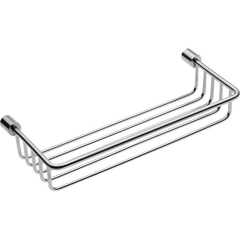 Panier de douche minimaliste chromé 31 cm (1/3)