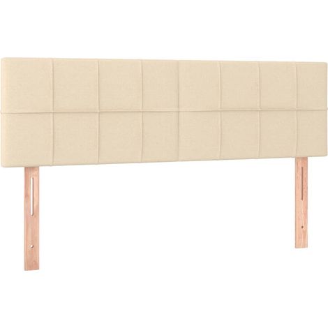Maison Exclusive - Cabeceros tela crema 144x5x78/88 cm (1/5)