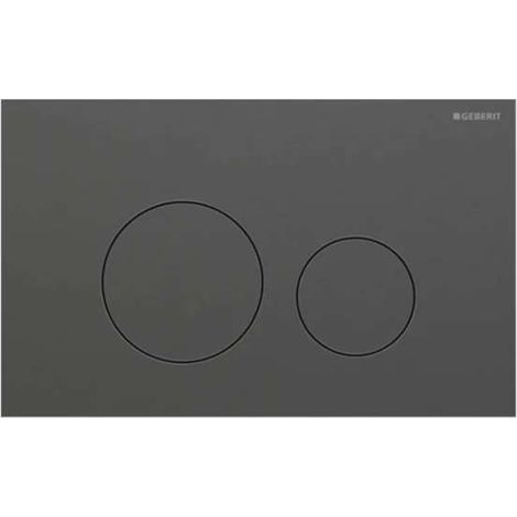 Geberit Sigma40 - WC-Betätigungsplatte, easy to clean, Chrom schwarz gebürstet 115.628.QD.1 (1/2)