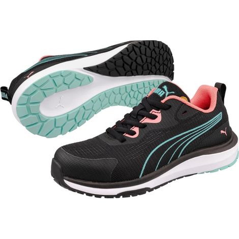 Chaussures de sécurité basses CELERITY KNIT BLEU/CORAIL LOW S1PS ESD FO HRO SR bleu/corail PUMA - 642970 39 (1/5)