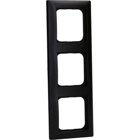 Busch-Jaeger Busch-balance SI 2CKA001725A1570 1725A1570 - Marco de 3 vías para cubrir (1723-915), color negro mate