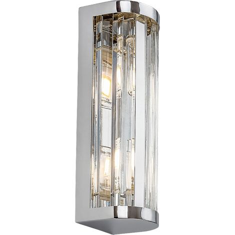 Applique salle de bain Sybil chrome verre 2xG9 IP44 (1/5)