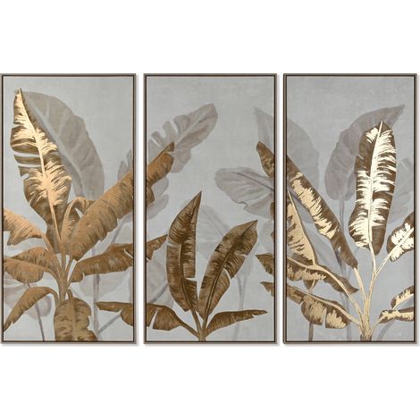 Cuadro Set 3 Ps Lienzo 180X4X120 Palmeras (1/4)