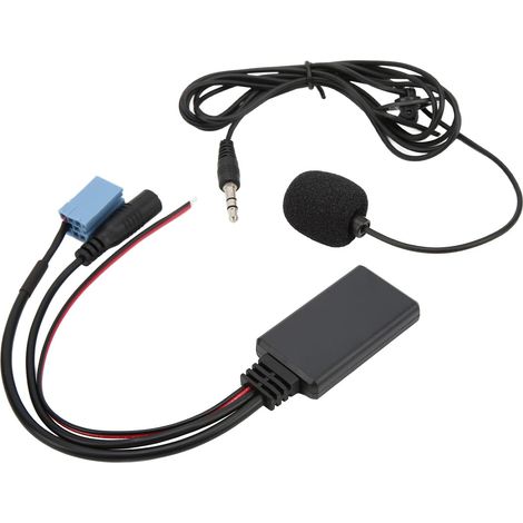 Bluetooth-AUX-IN-Kabel, Autoradio-Audioeingang, 3,5-mm-Klinkenstecker, 8-poliger Mini-ISO-12V-Ersatzteil mit Freisprechmikrofon für CD-Player (1/5)