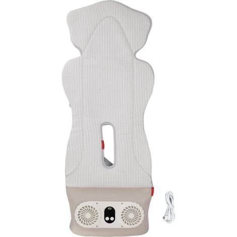 Ortviai Tapis de ventilation sans fil pour poussette – 2 ventilateurs rechargeables, 3 vitesses, batterie 10 000 mAh