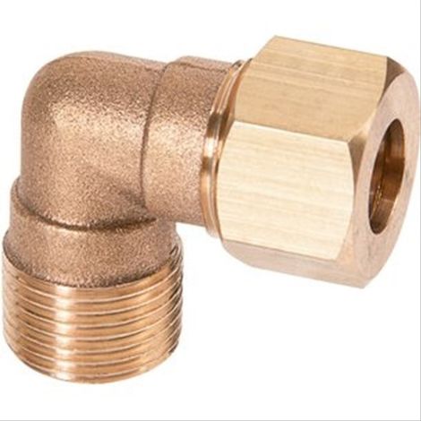 Coude biconique olive M1/2''(15/21) pour cuivre Ø12 Le lot de 10