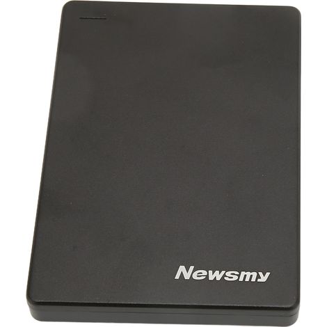 Disque dur externe 160 Go compatible UASP TRIM, mise en veille automatique, Plug and Play, pour ordinateur, TV et téléphone (noir) (1/5)