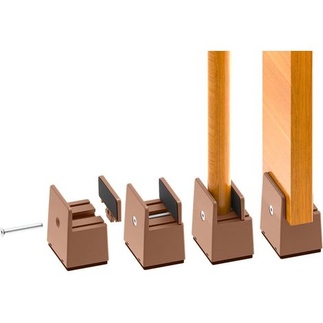 cm verstellbare Bettbeinerhöhung, robust, für Bettbeine mit einer Dicke von 0 bis 3,8 cm, Betthöhe, Sofa, Schreibtisch, Kleiderschrank, Tragkraft 2000 kg. (1/5)