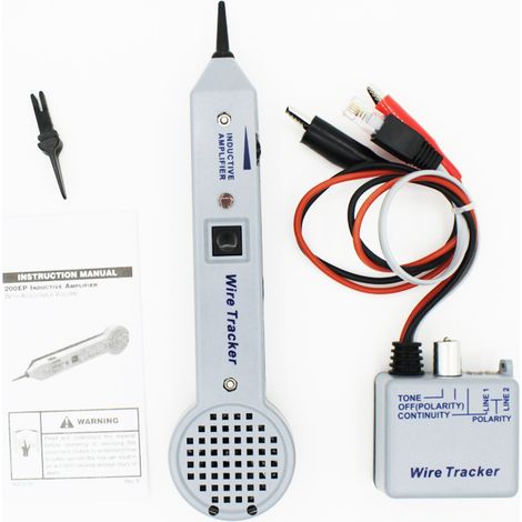Audiogenerator-Kit, elektrischer Kabeldetektor, 200EP Hochpräziser Kabeldraht-Tracer-Schaltkreistester, Leitungsfinder-Induktivitätsverstärker