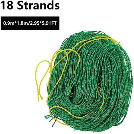 Treillis en nylon pour plantes grimpantes (0,9-5 m x 1,8 m) - Support de jardin pour luffa, ipomée, liseron, etc. (1/4)