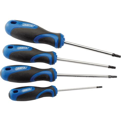 Draper Torx Screwdriver Set 4pc TX-STAR SOFT GRIP T10 T15 T20 T25 36851 (1/5)