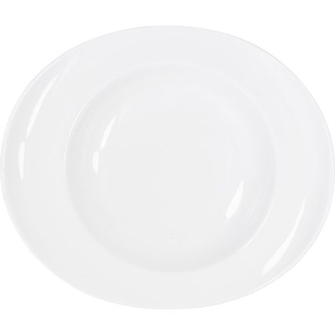 Time Porzellan Tiefer Suppenteller 22 cm Weiß Oval Duka Porzellan (1/5)