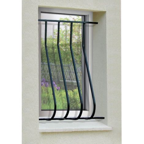 Grille de Defense Galbee Simple pour Fenetre H= 45 cm x L= 80 cm (côte tableau) (1/2)