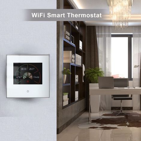 Termostato WiFi inteligente para calentadores de agua: control táctil semanal, compatible con Alexa y Google Home, 5 A