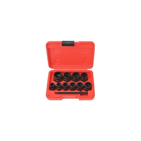 Kit d'extracteur de boulons/d'écrous endommagés Acier 11 pcs Outils à main (1/4)