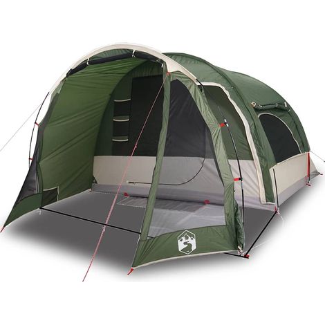vidaXL Tienda de campaña familiar 6 personas impermeable verde (1/2)